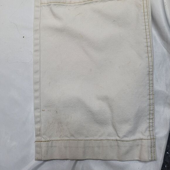 VINTAGE LL Bean cream double knee straight leg‎ gorp work pants 36x32 - Picture 5 of 11